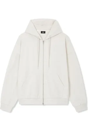 Studio Tomboy Zip-up cotton hoodie