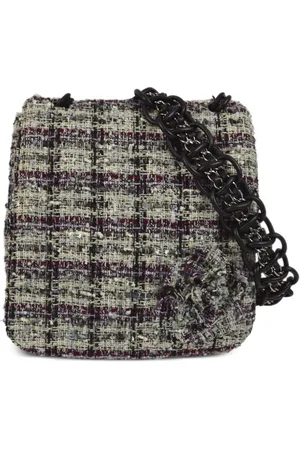CHANEL 2006 Tweed Camellia shoulder bag