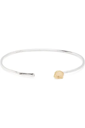 ROSA MARIA Sterling and 18K yellow gold diamond bangle