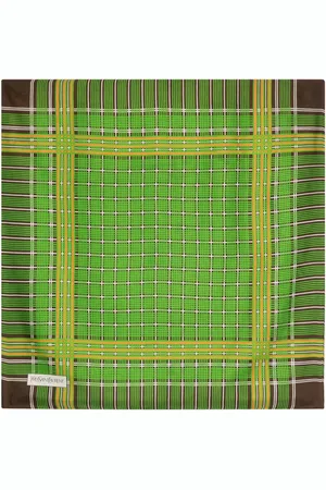 Saint Laurent 1970s tartan-check silk scarf