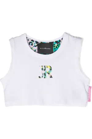 John Richmond Logo-print crop top