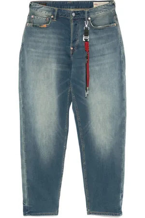 Evisu Lanyard seagull-embroidery jeans