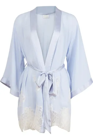 FLEUR DU MAL Lace-trimmed robe