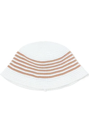 FIVE CM Striped fine-knit bucket hat