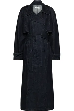 The Frankie Shop Nikola denim trench coat
