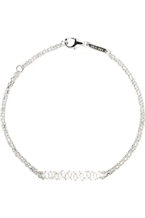 Suzanne Kalan 18kt white gold diamond chain bracelet