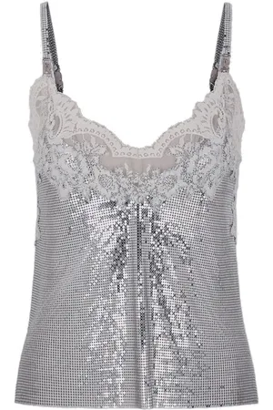 Paco rabanne Haut glowing-finish tank top