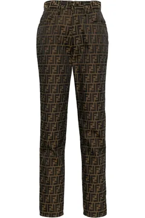 Fendi Zucca tapered-cut trousers
