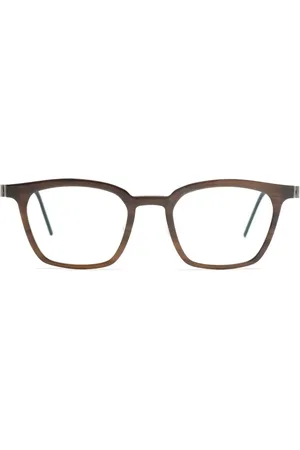 LINDBERG Two-tone square-frame glasses