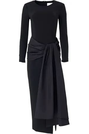 Carolina Herrera Brooch-detail midi dress