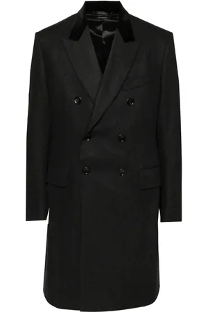 Tom Ford Herringbone double-breasted coat