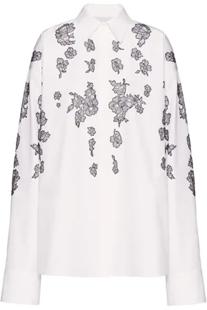 VALENTINO GARAVANI Compact Popeline embroidered shirt