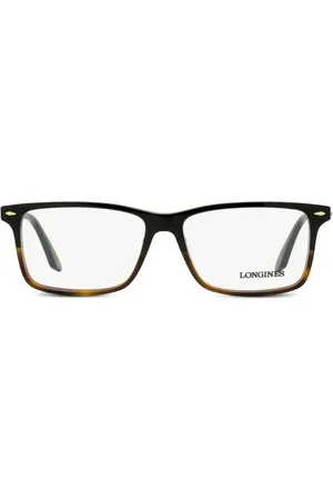 Longines Two-tone rectangle-frame glasses