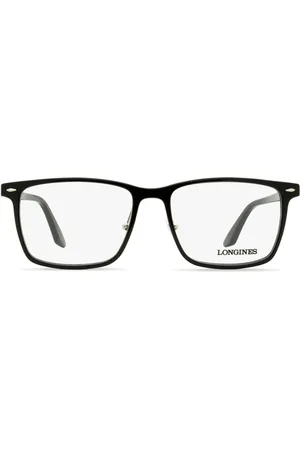 Longines Logo-embossed rectangle-frame glasses