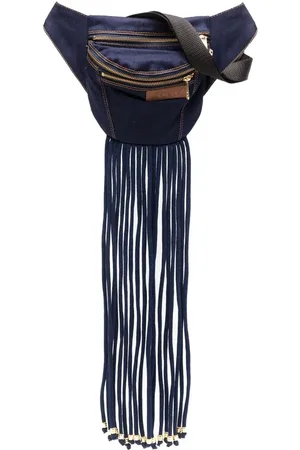 AMAPÔ Fringe-detail cotton belt bag