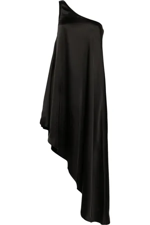 Norma Kamali Asymmetric satin tunic dress