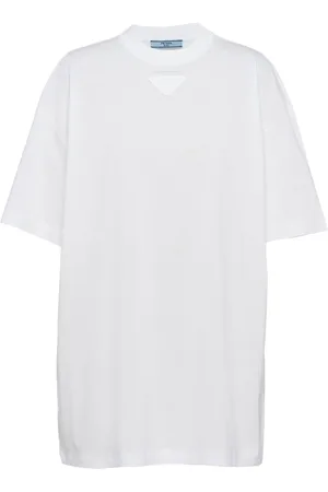 Prada Triangle-logo jersey T-shirt