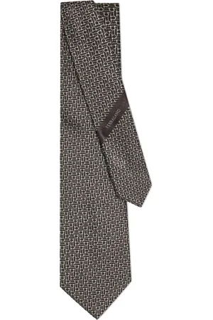 Salvatore Ferragamo Diagonal Gancini jacquard tie