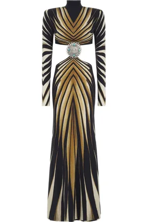 Roberto Cavalli Ray Of -print gown