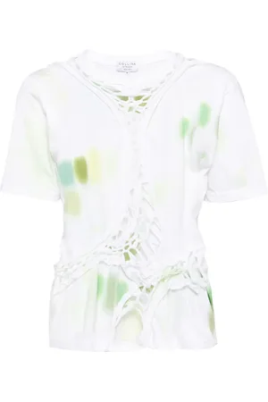 Collina Strada Lime Starbust-print T-shirt