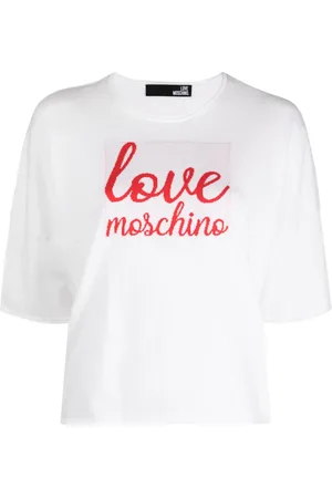 Moschino Logo-patch half-sleeve T-shirt