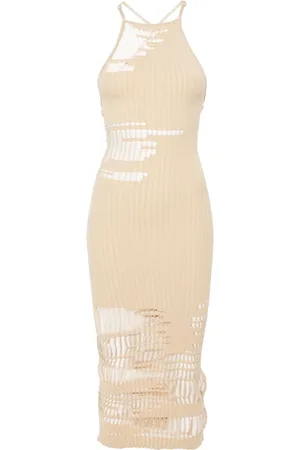 Cult Gaia Nodin ripped knitted dress