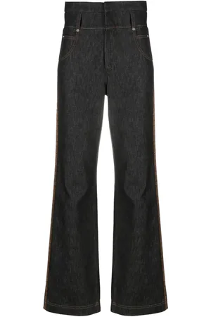 Fendi High-rise straight-leg jeans