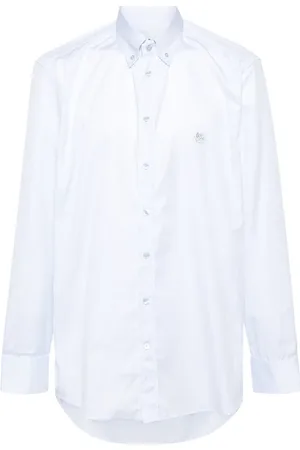 Etro Paisley-jacquard cotton shirt