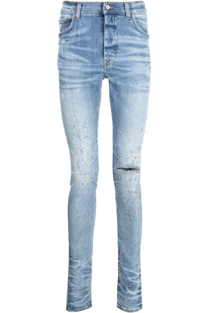 AMIRI Crystal-embellished slim-fit jeans