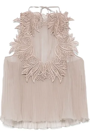 Alberta Ferretti Plissé top