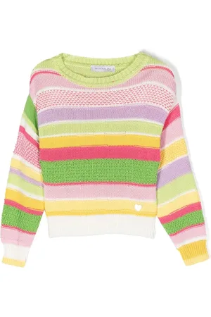 MONNALISA Striped knit jumper