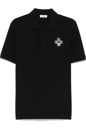 Sandro Logo-patch polo shirt