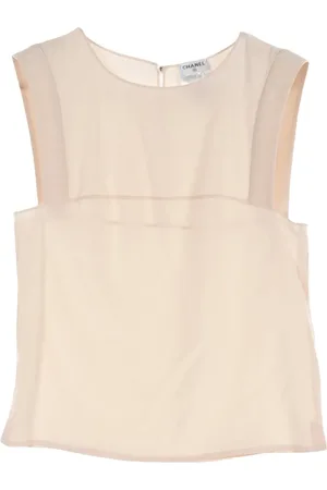 CHANEL 1986-1988 sleeveless blouse