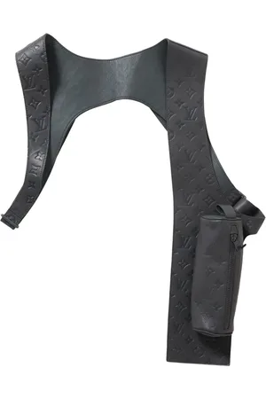 LOUIS VUITTON Monogram-embossed leather vest