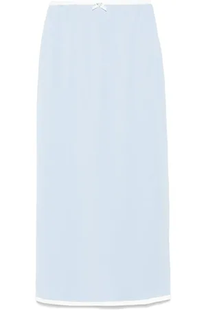 Rowen Rose Floral-appliqué maxi skirt