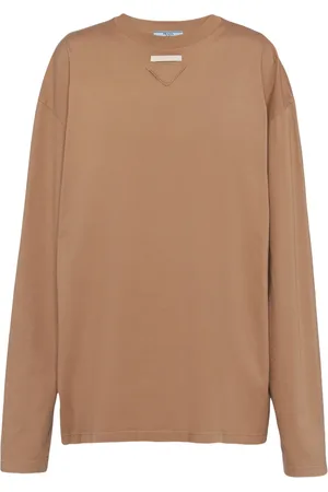 Prada Triangle-logo jersey T-shirt