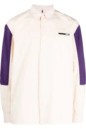 OAMC Logo-patch cotton shirt