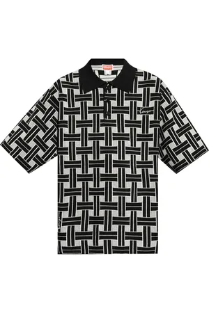 Kenzo Logo-embroidered interwoven polo shirt