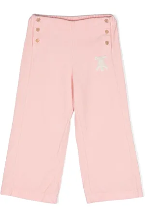 The Animals Observatory Logo-patch corduroy trousers