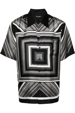 Dolce & Gabbana Geometric-print silk shirt