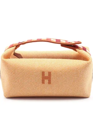 Hermès 2020-2024 Small Wool Au Carre Bride A Brac vanity bag