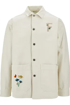 Foret Rowan embroidered-pocket overshirt