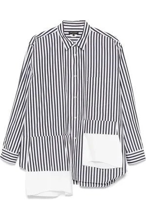 Comme des Garçons Asymmetric striped shirt