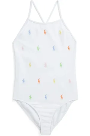 Ralph Lauren Polo Pony-embroidered square-neck swimsuit