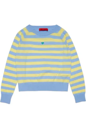 MAX&Co. Kids Heart-detail striped jumper