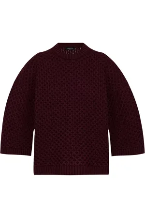 Fabiana Filippi Grid-stitch knit T-shirt