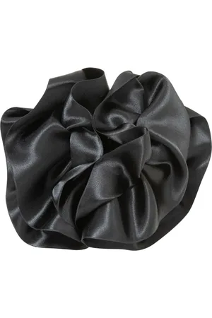 Jennifer Behr Ruffled silk-satin claw clip