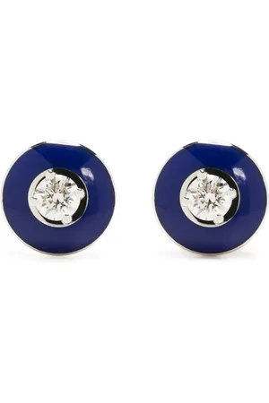 SELIM MOUZANNAR 18kt white gold Mina diamond earrings