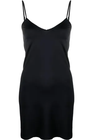 Hanro V-neck slip dress