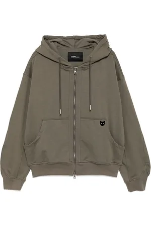 SONGZIO Pigment washed zip-up hoodie
